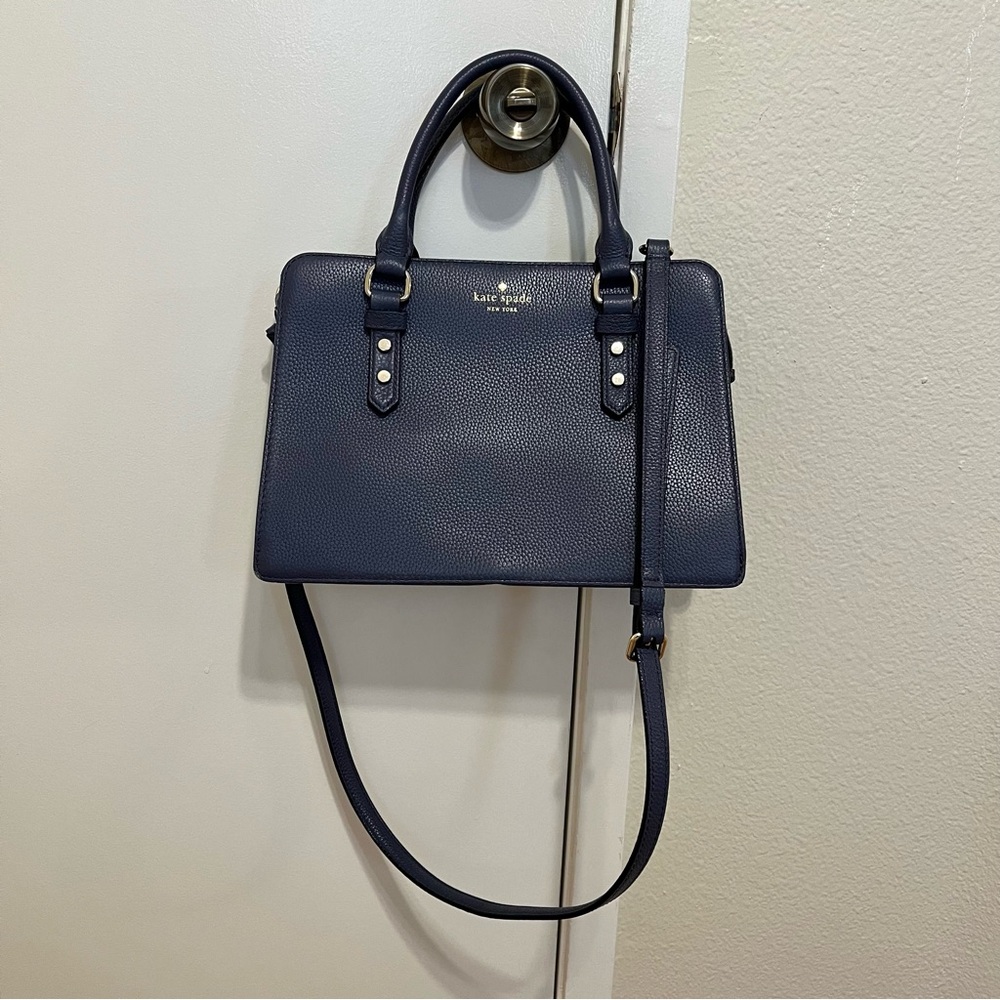 Brand New! Kate Spade Mulberry Street Lise Satchel (Navy)